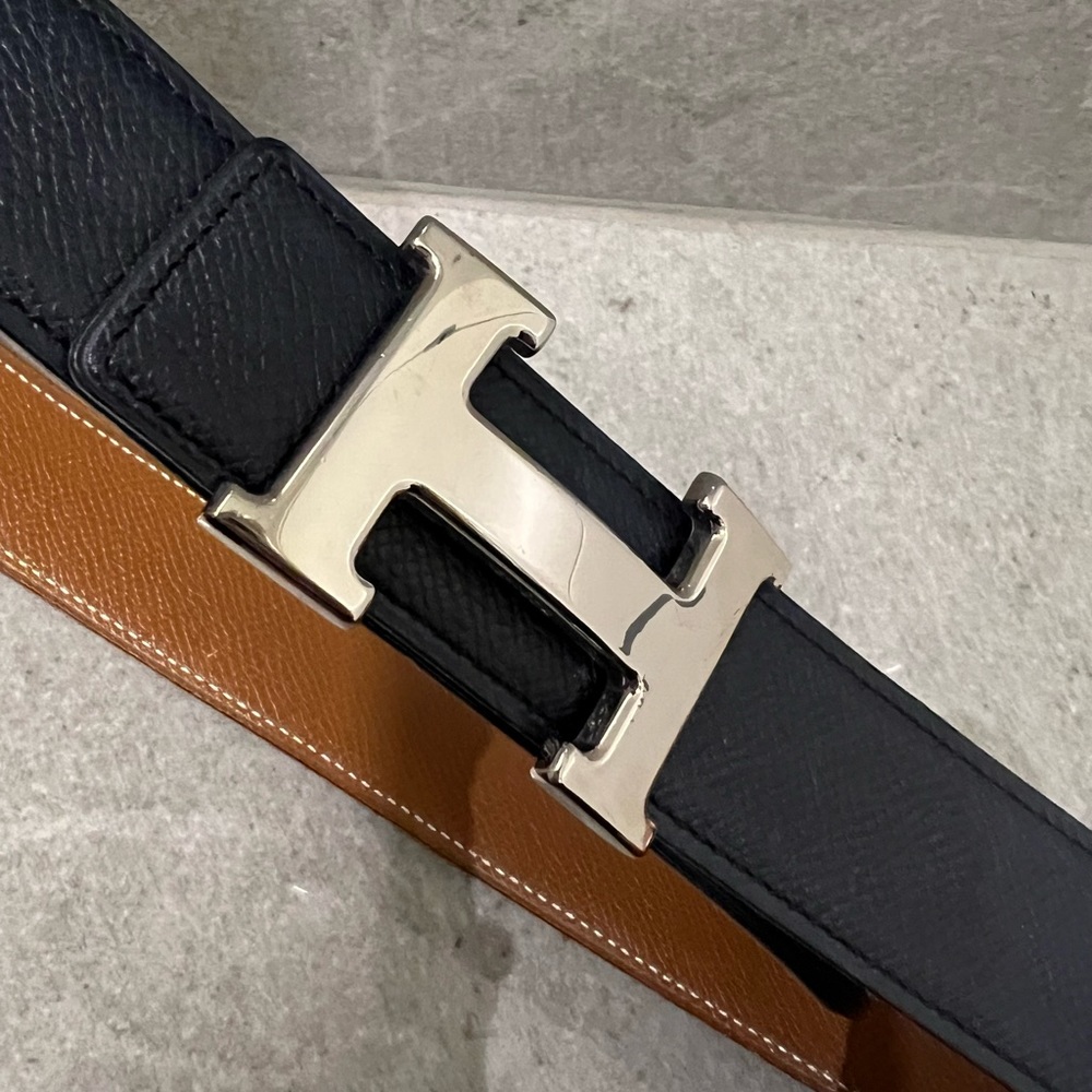 Authentic Hermes Belt Dark Navy size 70